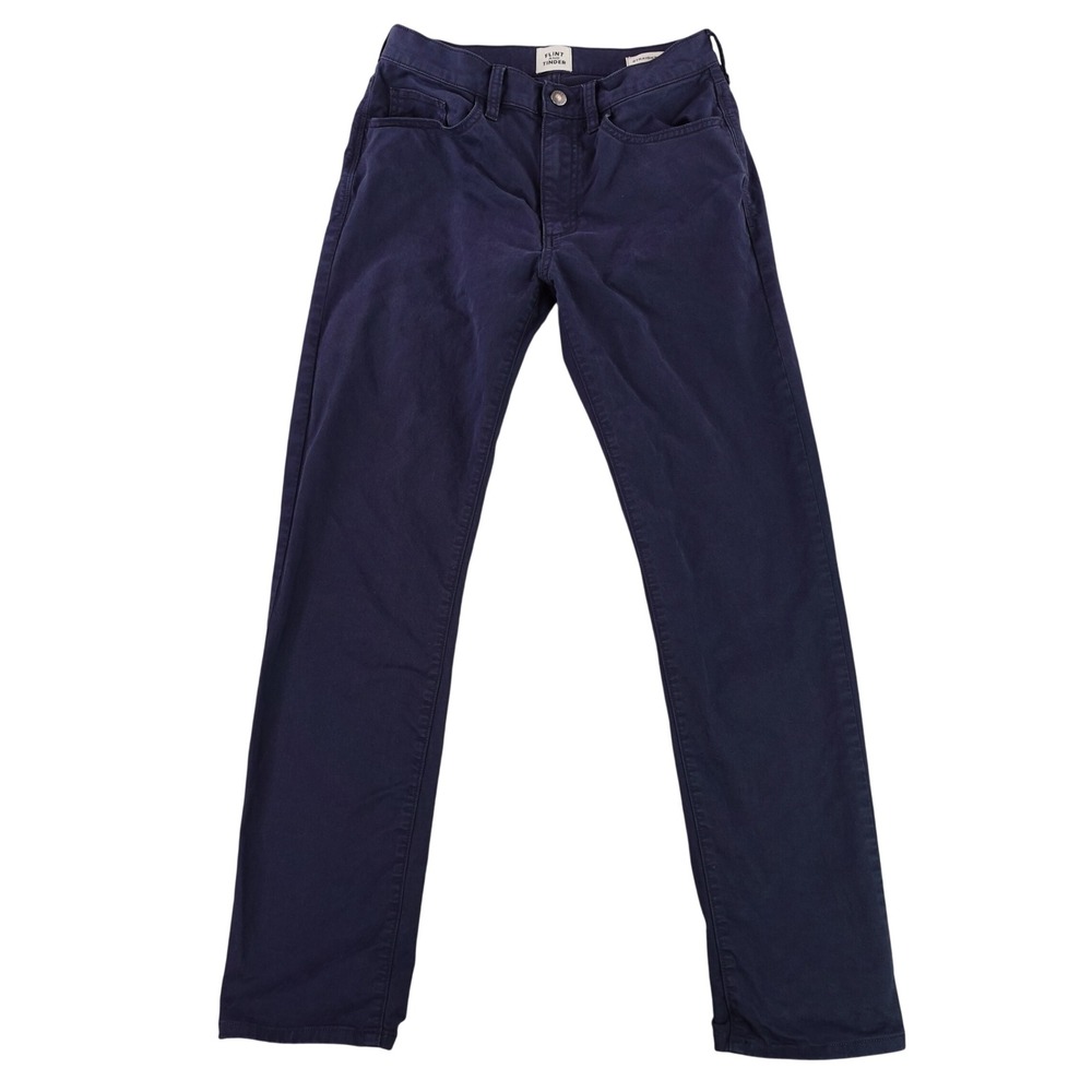 Flint and Tinder Pants Mens 28x30 Navy Blue Straight Fit 365 Casual Huckberry